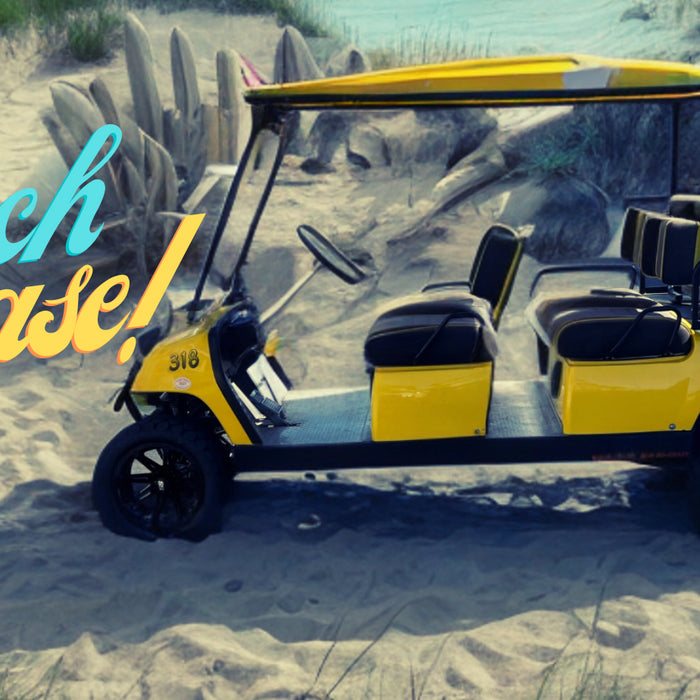 How to Prepare Your Golf Cart for the Beach (and clean it up after!)