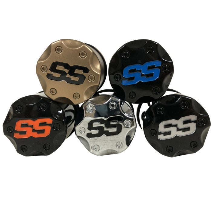 Various SS golf cart wheel center caps