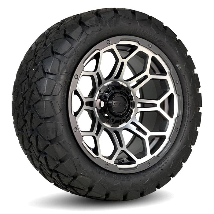 14" GTW® Bravo Wheels with 22" Timberwolf DOT Tires - Set of 4 - Select Your Finish