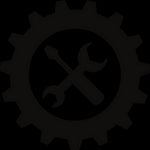 Gear with wrench and screwdriver