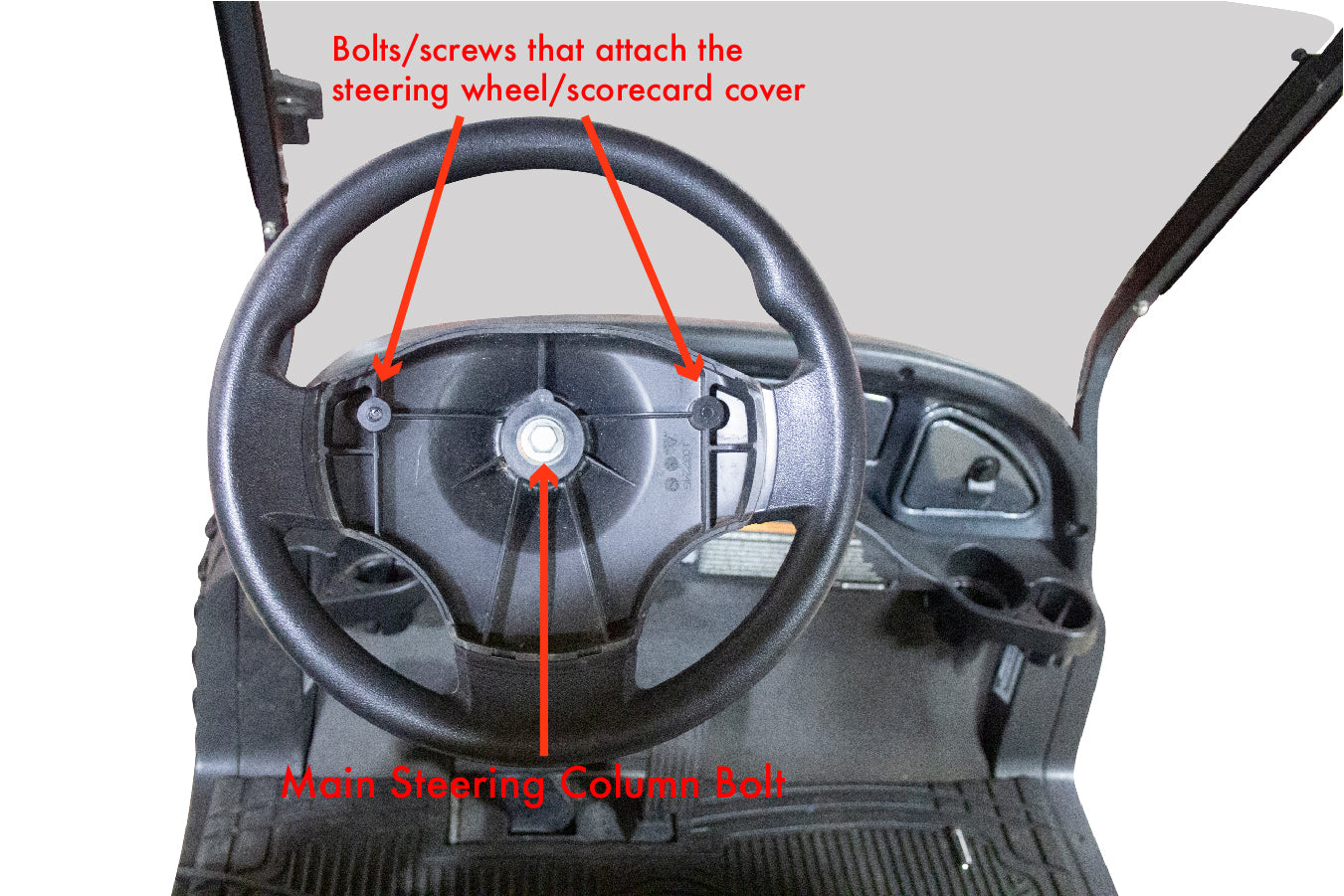 Golf Cart Steering Wheel attachment points photo