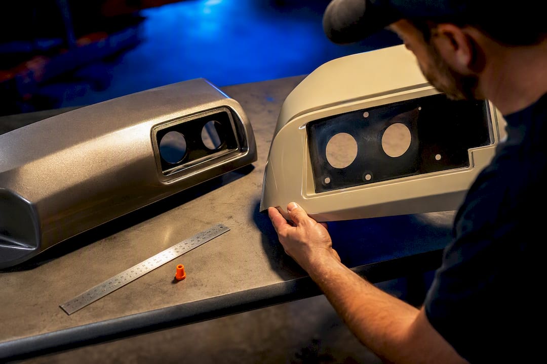 Comparing golf cart cowl mounting points
