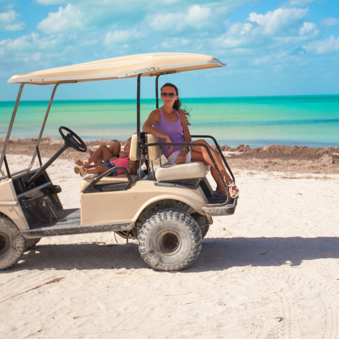 Girls Just Wanna Have Fun (on Golf Carts)!