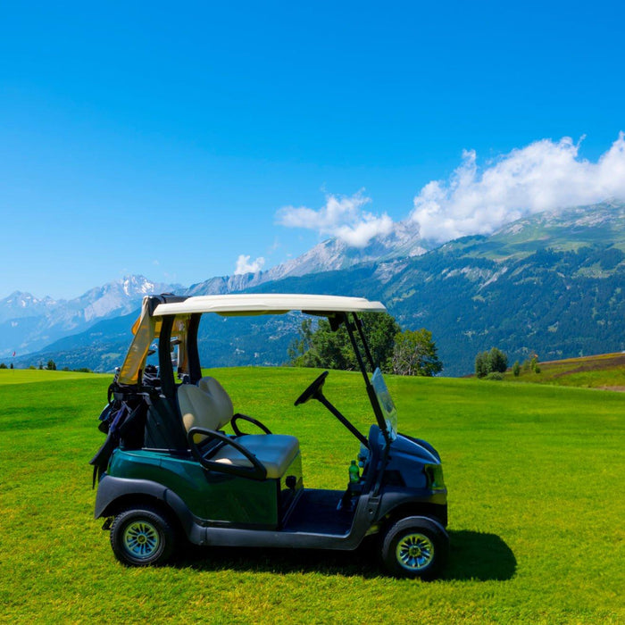 golf cart with a panoramic view