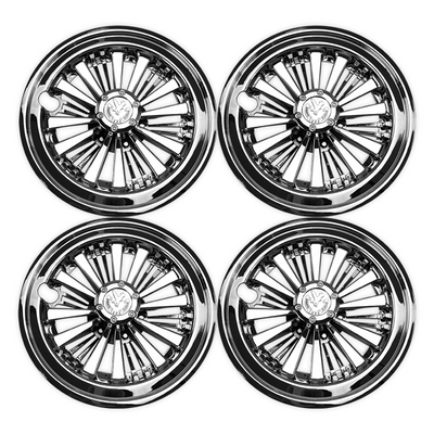 10" Universal Chrome Hub Caps