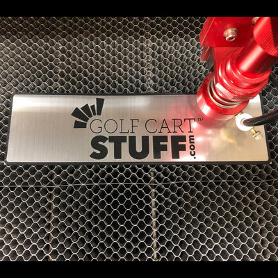 Custom Nameplate - EZGO Golf Cart