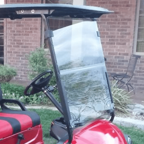 GPD Club Car Precedent Tinted Folding Windshield - 3/16" Acrylic, Fits 2004 & Up Models, 35% Tint, Easy Install - View #10