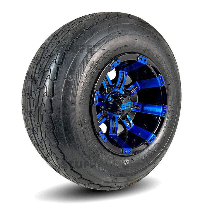 10" Tempest GCS™ Colorway Golf Cart Wheels and 20" Golf Cart Tires Combo - Set of 4 (Choose your tire!)