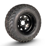 12" Steel golf cart wheels with off-road tires