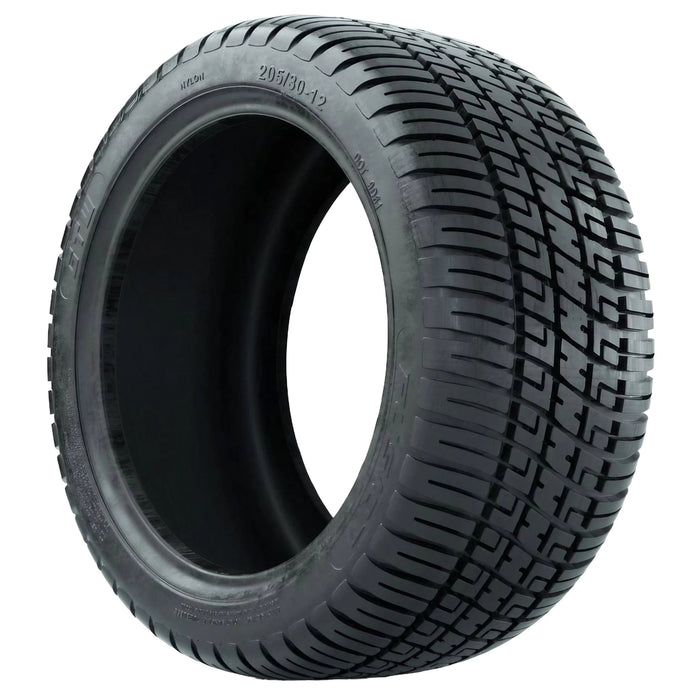 205/30-12 GTW® Fusion Street and Turf Golf Cart Tire - 18" Tall