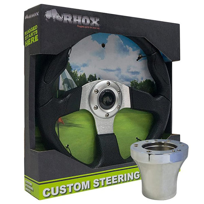 RHOX Formula GT Steering Wheel with Chrome Adapter
