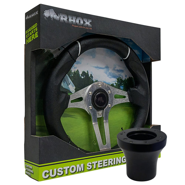 RHOX Challenger Steering Wheel with Black Adapter