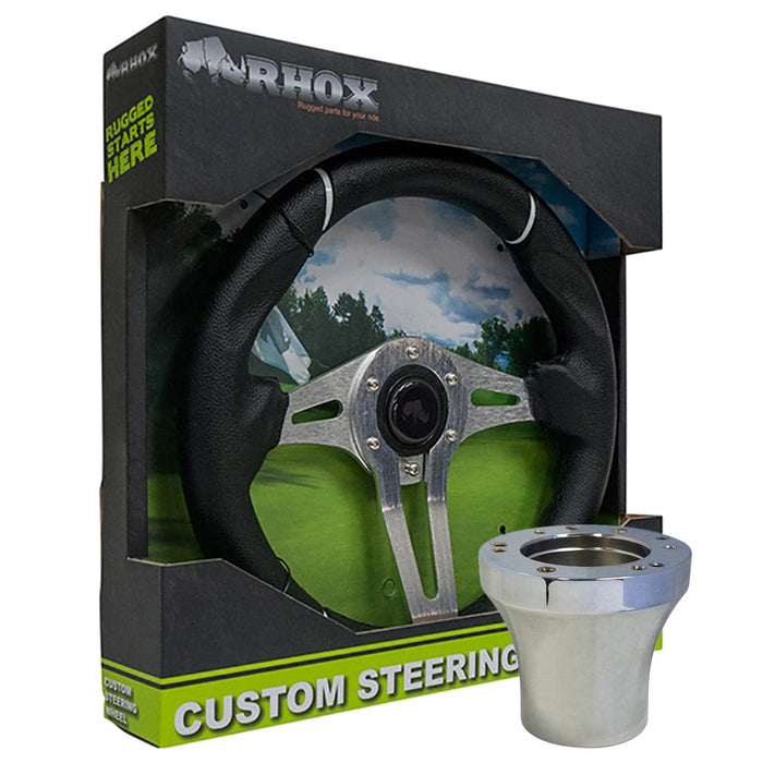 RHOX Challenger Steering Wheel with Chrome Adapter