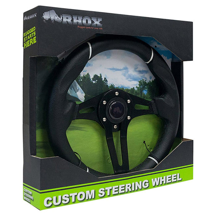13" Black RHOX Challenger Steering Wheel in Box