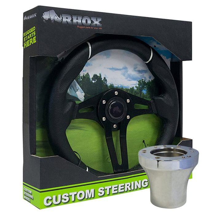 RHOX Challenger Steering Wheel with Chrome Adapter