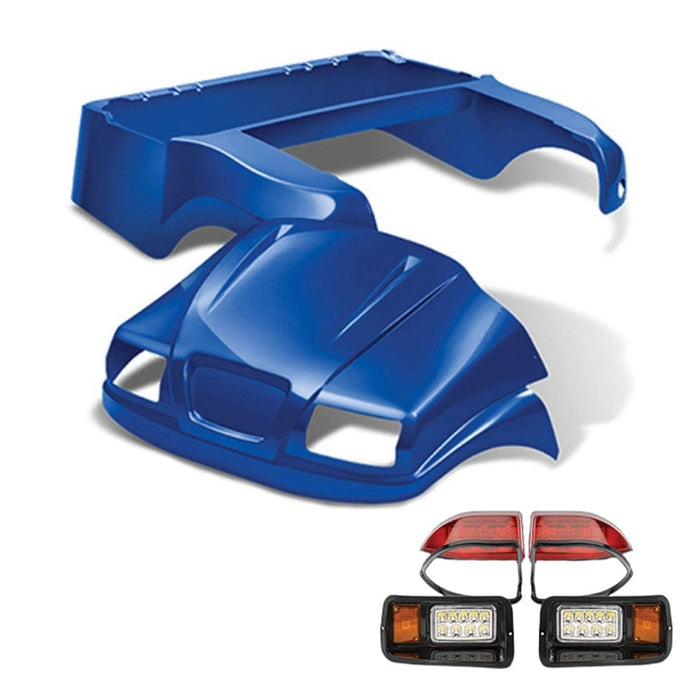 Club Car Precedent Body Kit- Phantom™ | DoubleTake®- Blue with light kit