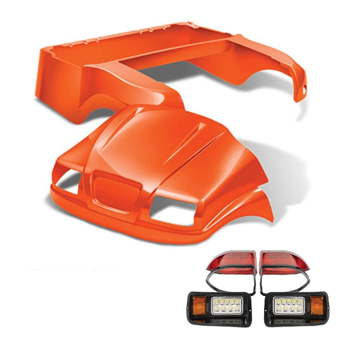 Club Car Precedent Body Kit- Phantom™ | DoubleTake®- Orange with light kit