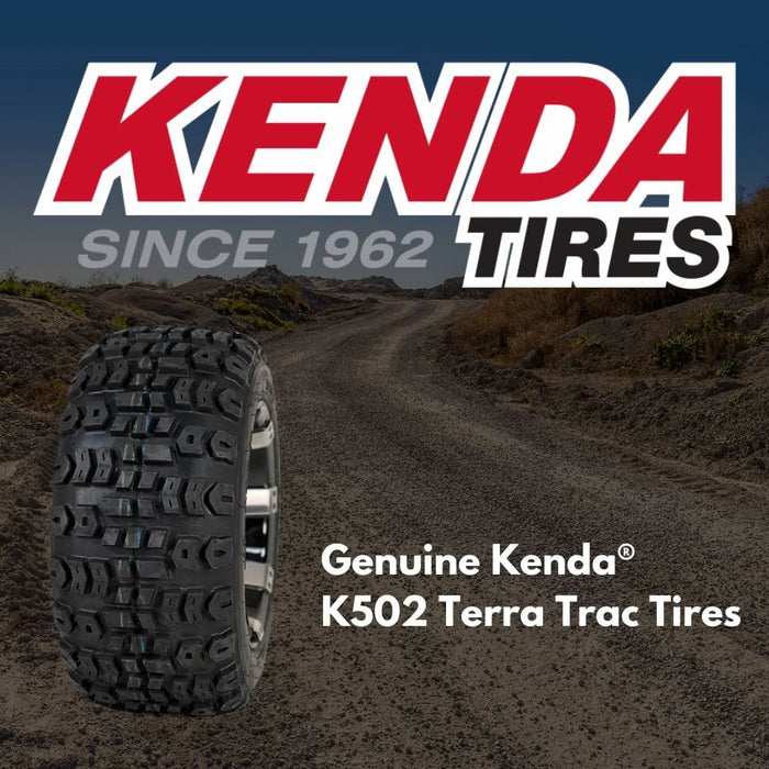 12 Golf Cart Wheels and 25x10-12 Kenda Terra Trac K502 Off Road