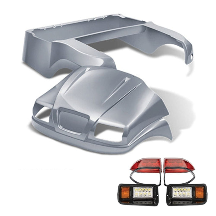 Club Car Precedent Body Kit- Phantom™ | DoubleTake®- Silver with light kit