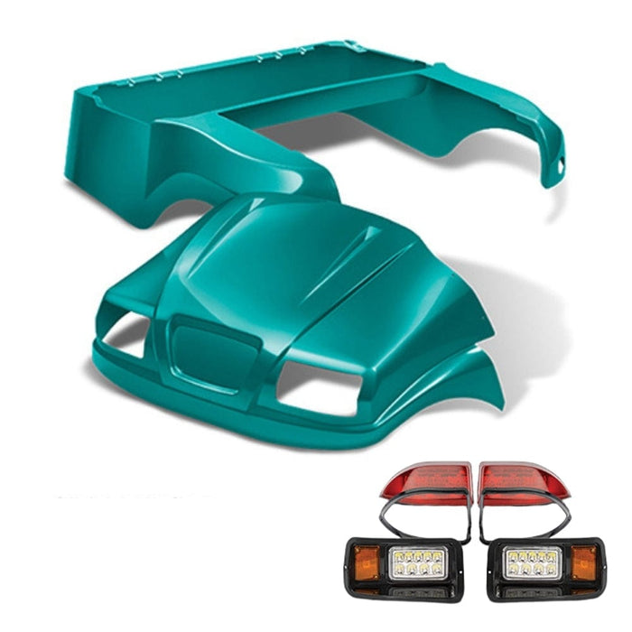 Club Car Precedent Body Kit- Phantom™ | DoubleTake®- Teal with light kit