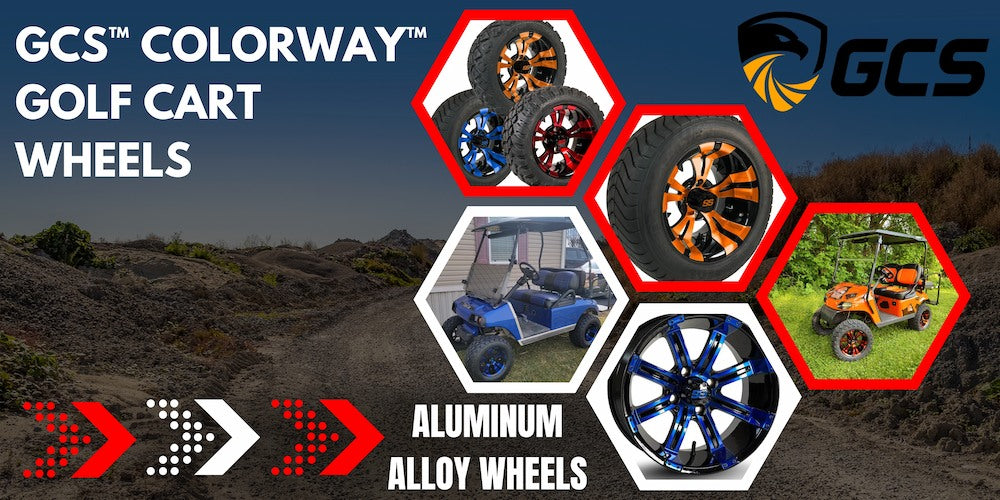 GCS™ Colorway™ Golf Cart Wheel Selection