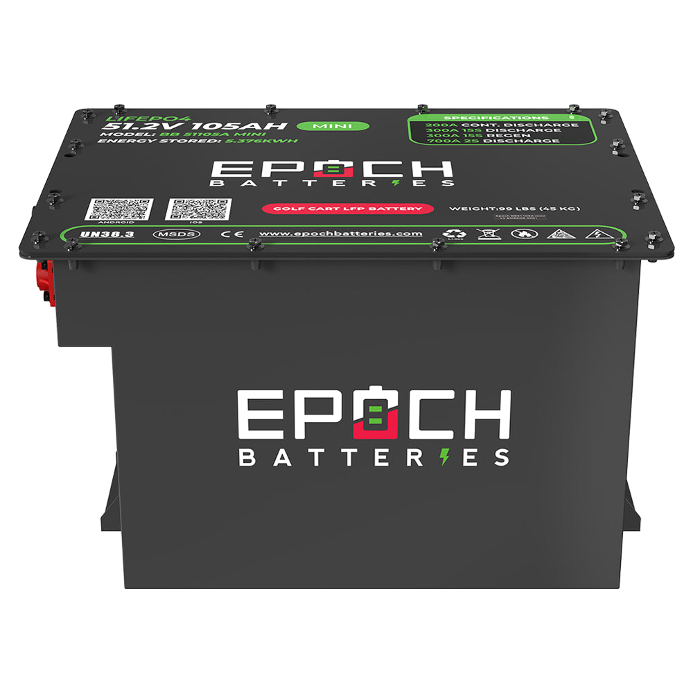 48V 105Ah MINI LiMax Series Lithium (LiFePO4) Golf Cart Battery Kit by EPOCH