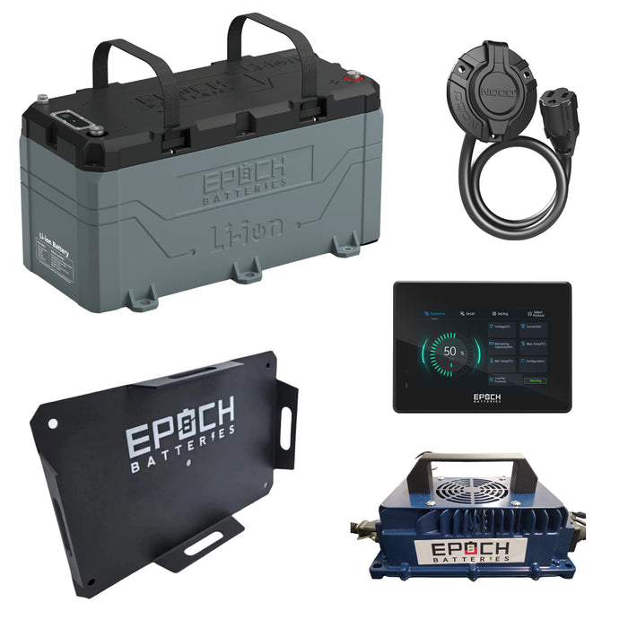 36V 100Ah LiFePO4 Lithium Battery Bundle by EPOCH