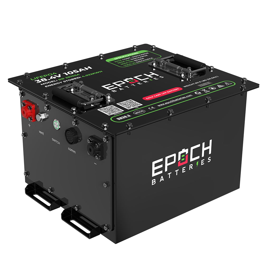 36V 105Ah LiMax Series Lithium (LiFePO4) Golf Cart Battery Kit by EPOCH