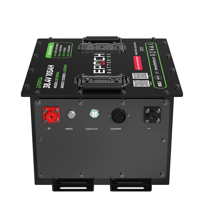 36V 105Ah LiMax Series Lithium (LiFePO4) Golf Cart Battery Kit by EPOCH