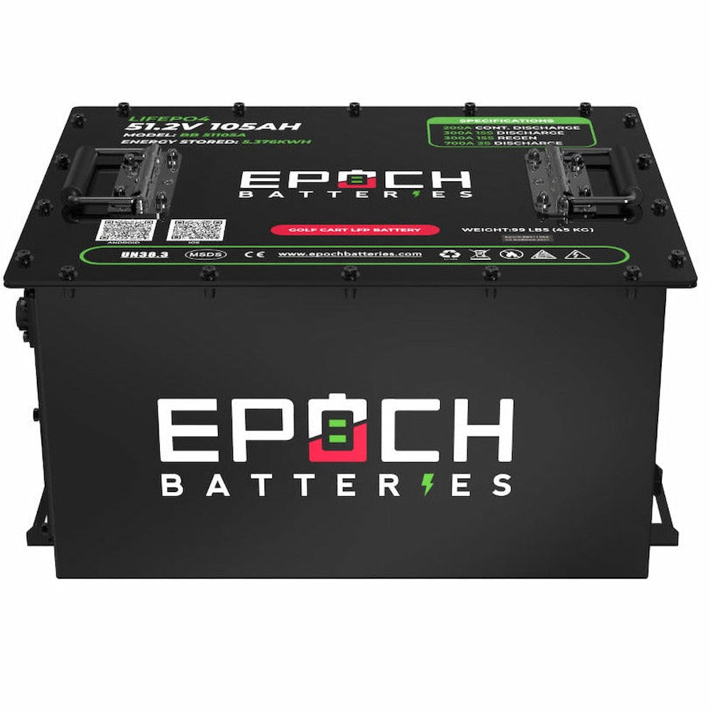 48V 105Ah LiMax Series Lithium (LiFePO4) Golf Cart Battery Kit by EPOCH