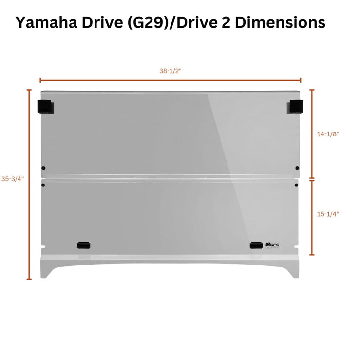 Yamaha Drive (G29)/Drive 2 Windshield Dimensions