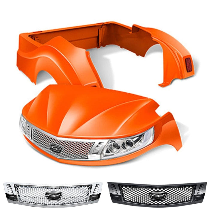 Yamaha Drive2 Body Kit- Phoenix™ | DoubleTake® Orange with black/chrome diamond grilles