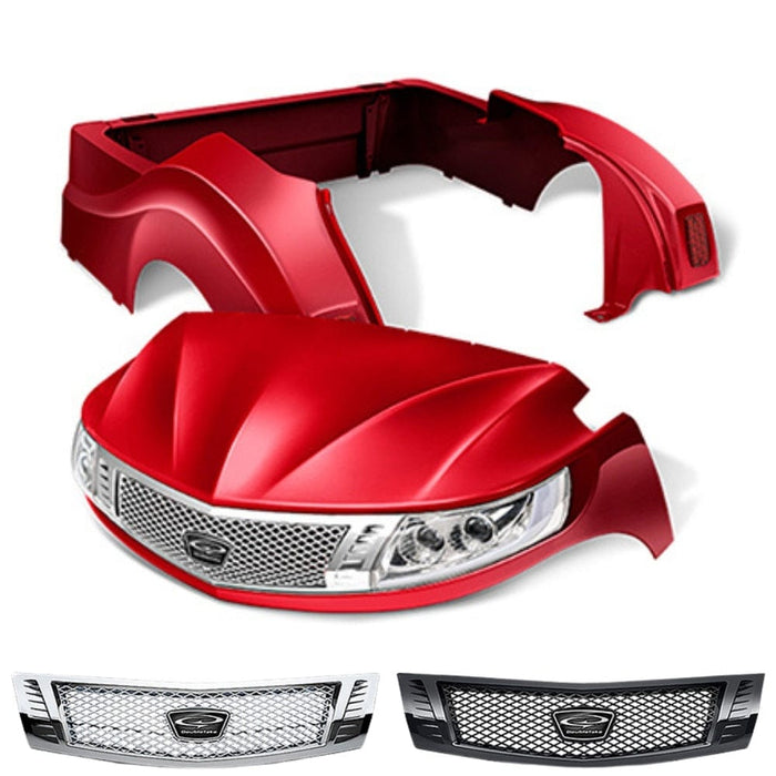 Yamaha Drive2 Body Kit- Phoenix™ | DoubleTake® Black/Chrome diamond grille- Ruby