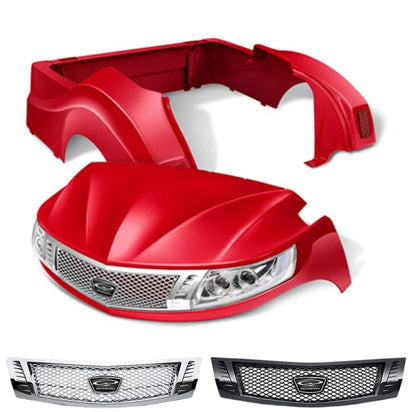 Yamaha Drive2 Body Kit- Phoenix™ | DoubleTake® Black/Chrome diamond grille- Red