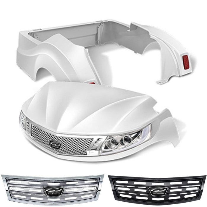Yamaha Drive2 Body Kit- Phoenix™ | DoubleTake® Black/Chrome Slotted grille- Pearl
