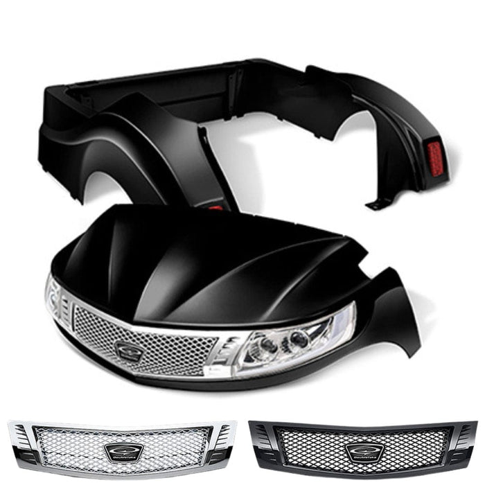 Yamaha Drive2 Body Kit- Phoenix™ | DoubleTake® Black w/ black and chrome diamond grille