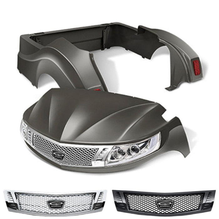 Yamaha Drive2 Body Kit- Phoenix™ | DoubleTake® Graphite with black/chrome grilles