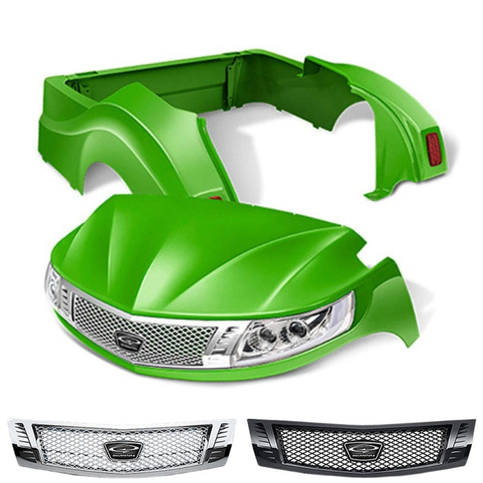 Yamaha Drive2 Body Kit- Phoenix™ | DoubleTake® Lime with black/chrome diamond  grilles