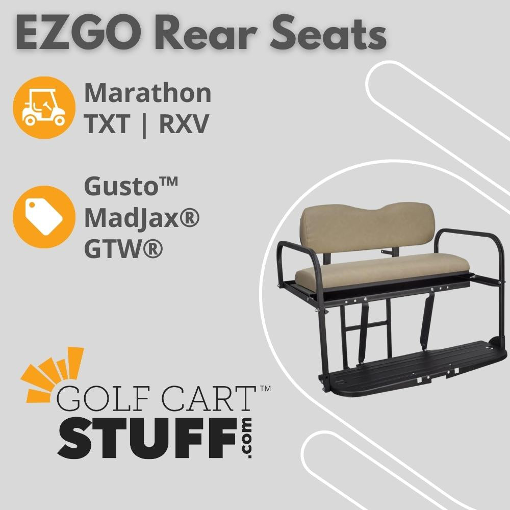 Golf Cart Stuff brand offerings for EZGO Rear Seats