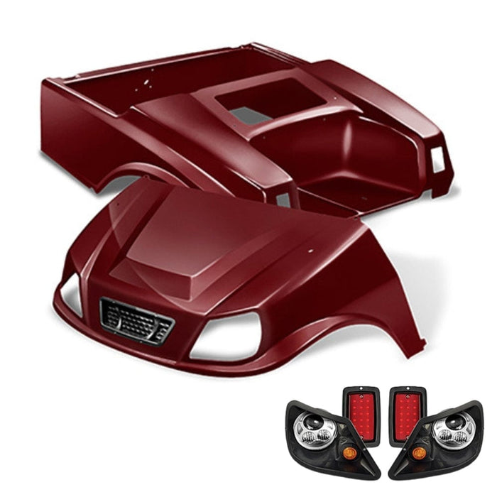 Club Car DS w/ Ruby Red Spartan Body 48 volt Frame Up Custom