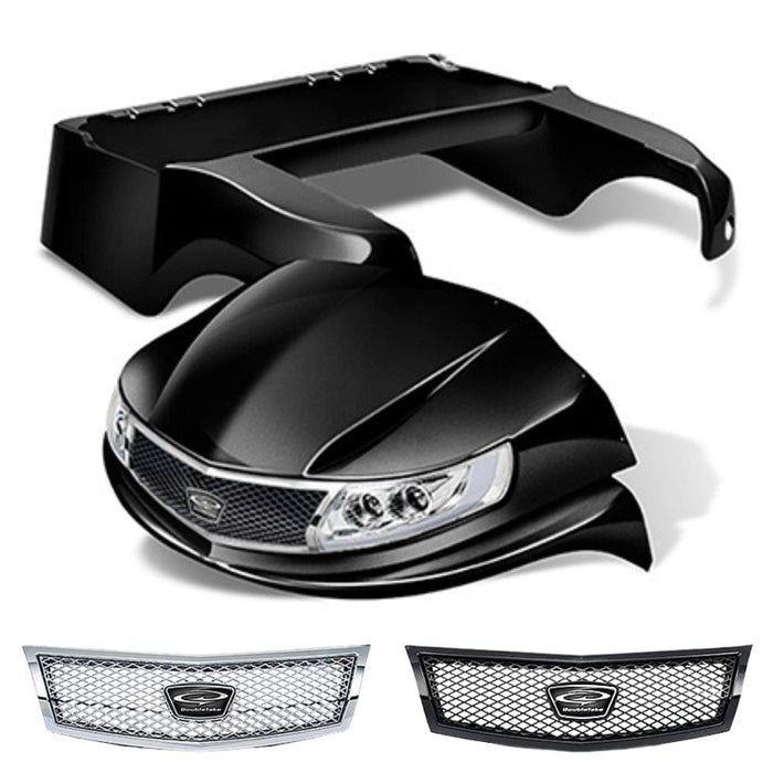 Club Car Precedent Body Kit- Phoenix™ | DoubleTake®- Black w/ Chrome or Black Diamond Grille