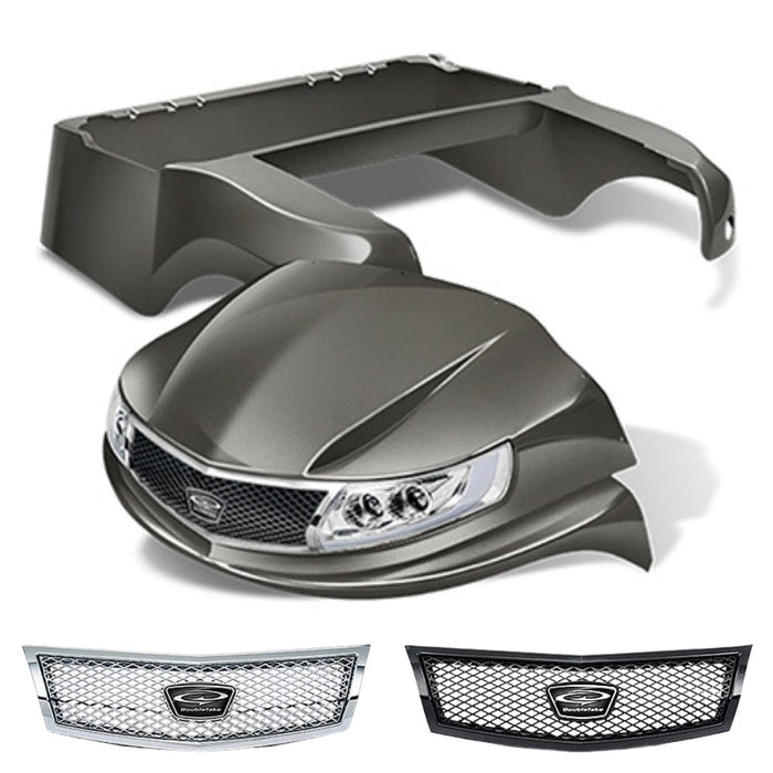 Club Car Precedent Body Kit- Phoenix™ | DoubleTake®- Graphite w/ Chrome or Black Diamond Grille