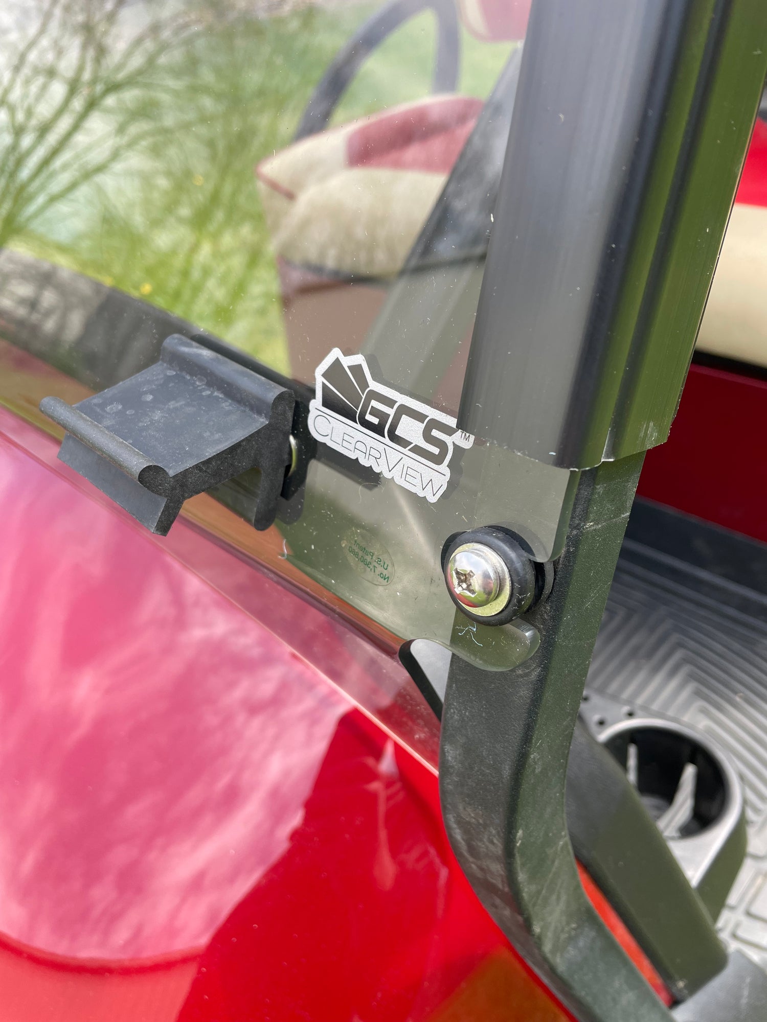 Golf Cart Windshield Installation Example- Bolt Hole Attachments