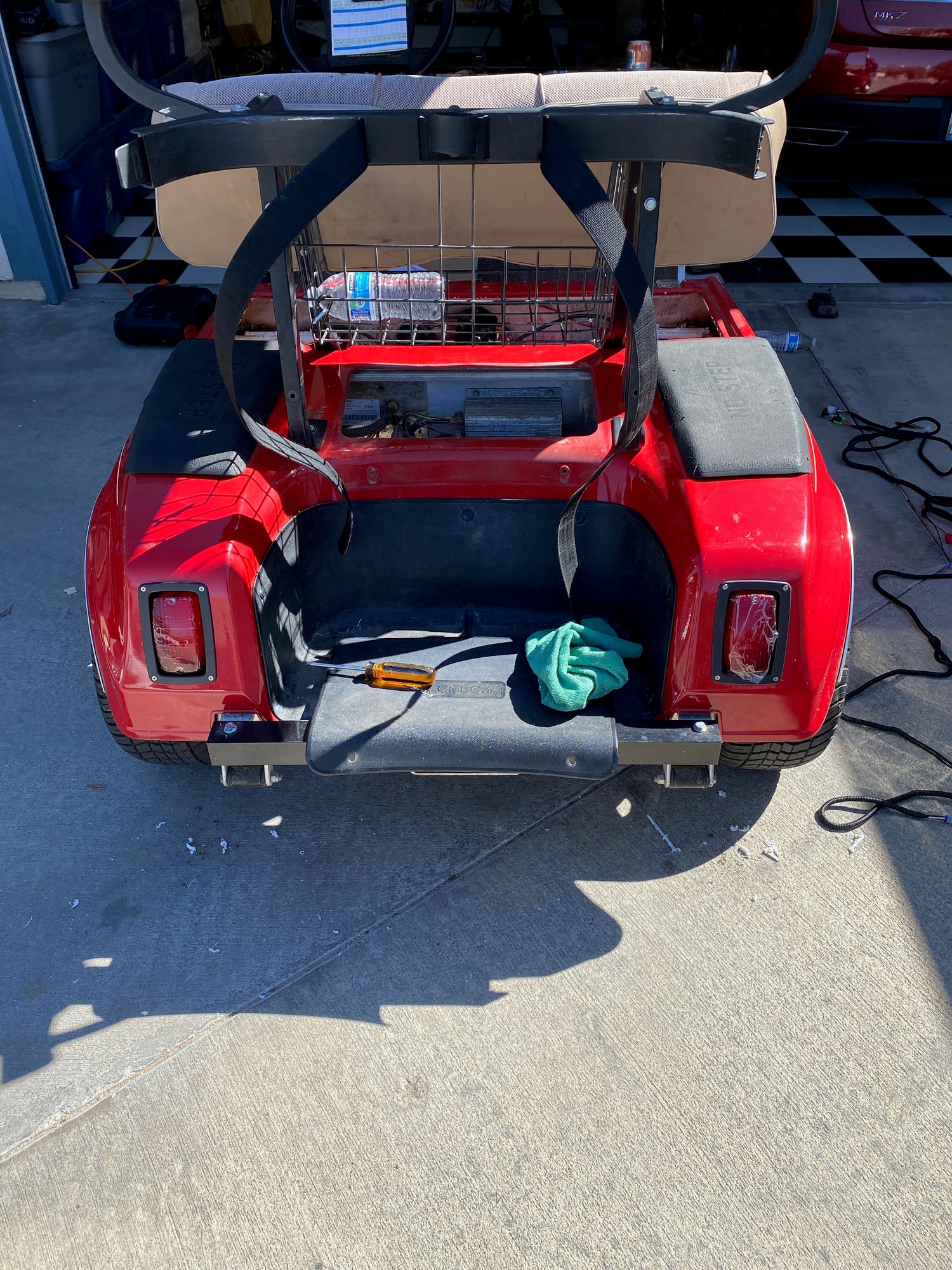 Club Car DS Taillight Installation Example
