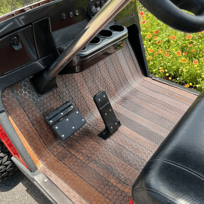 Custom Golf Cart Floor Mats- Wood | Dekomats™