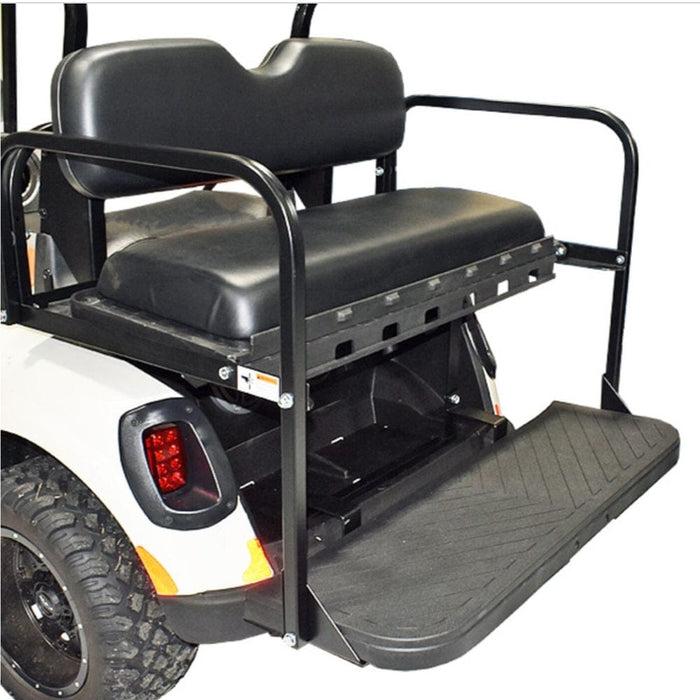 GTW® Mach3 Rear Seat for an EZGO TXT Golf Cart- Black cushions
