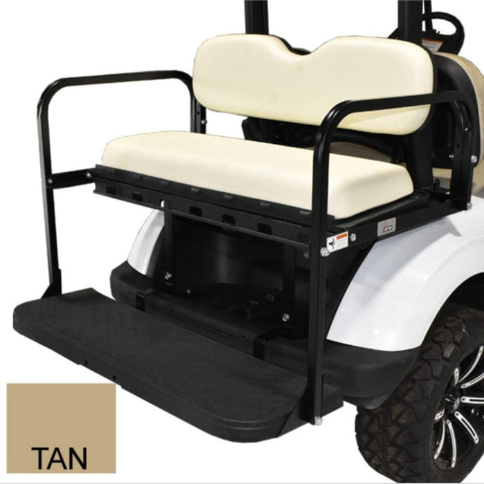 GTW® Mach3 Rear Seat for an EZGO TXT Golf Cart- Tan cushions