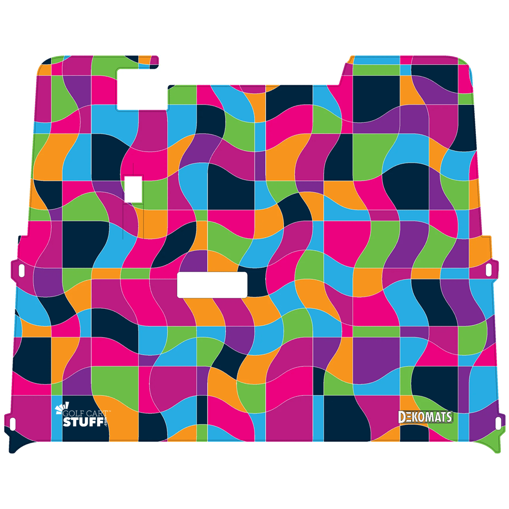 Custom Golf Cart Floor Mats Geometric Dekomats™ —