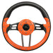 RHOX-Steering-Wheel-Aviator-4-Orange-Grip-Black-Spokes-13-Diameter-ACC-SW125