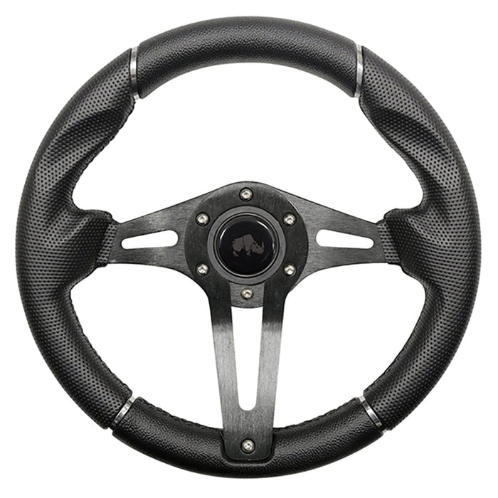 RHOX-Steering-Wheel-Challenger-Black-Grip-Black-Spokes-13-Diameter-ACC-SW135